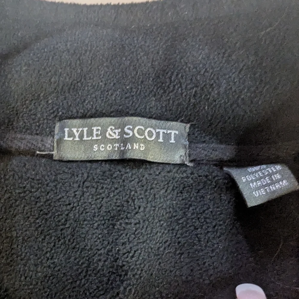 Lyle and Scott Scotland Mens Red 1/4 Zip Fleece Pullover Size Large